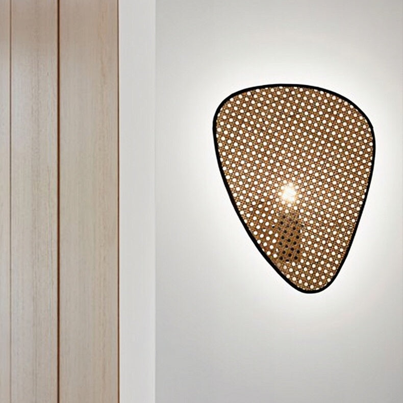 Handmade Bamboo Rattan Wall Light