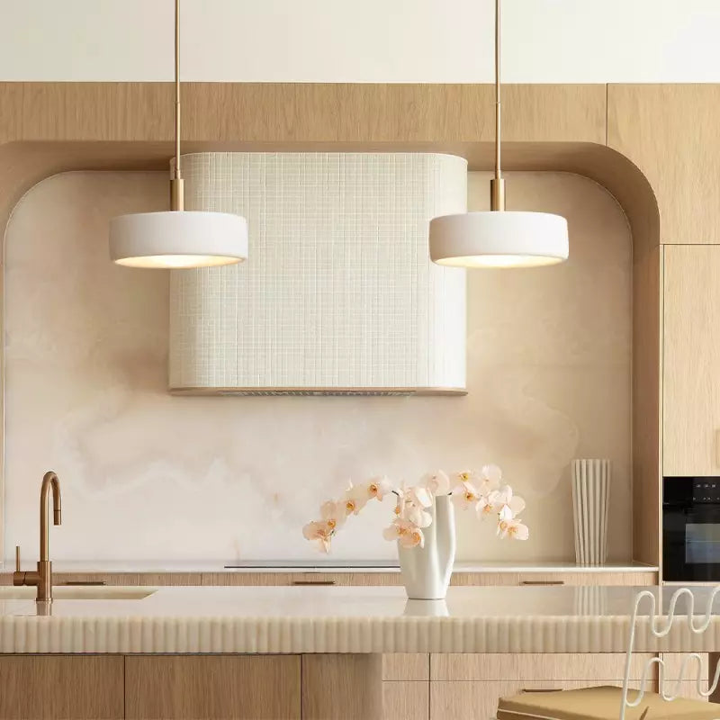 Arden Ivory Modern Porcelain Pendant Light