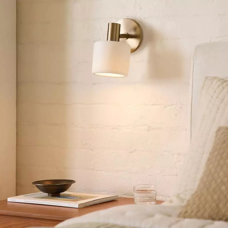 Arden Ivory Modern Porcelain Wall Light