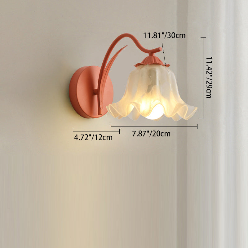 French Flower Wall Sconce Light