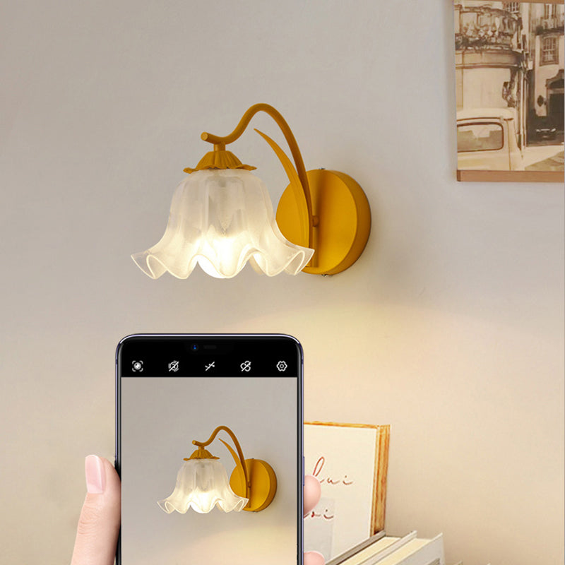 French Flower Wall Sconce Light