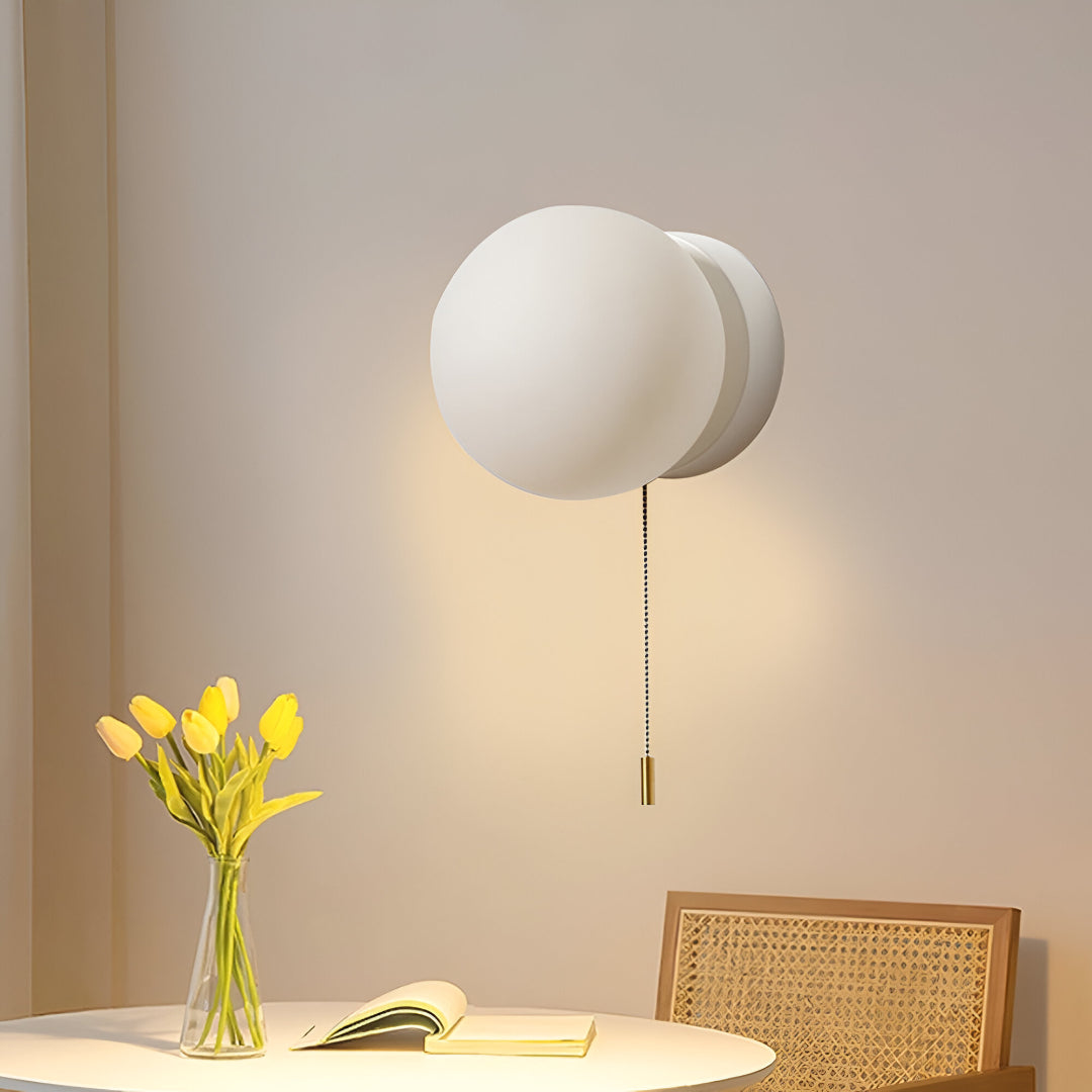 Nordic Minimalist Pull Cord Wall Light
