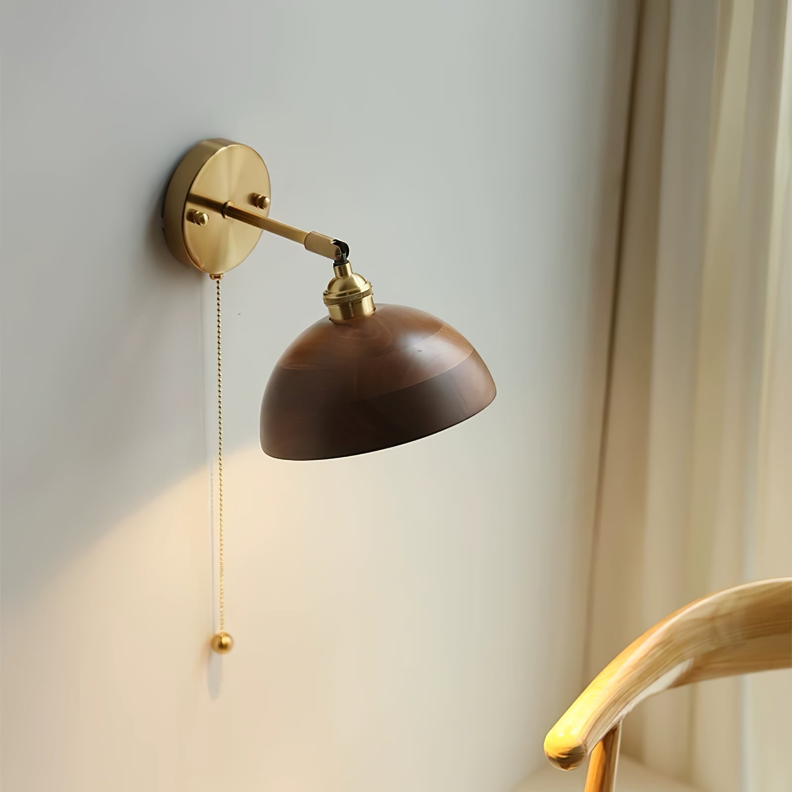 Everwood Nordic Walnut Wall Light