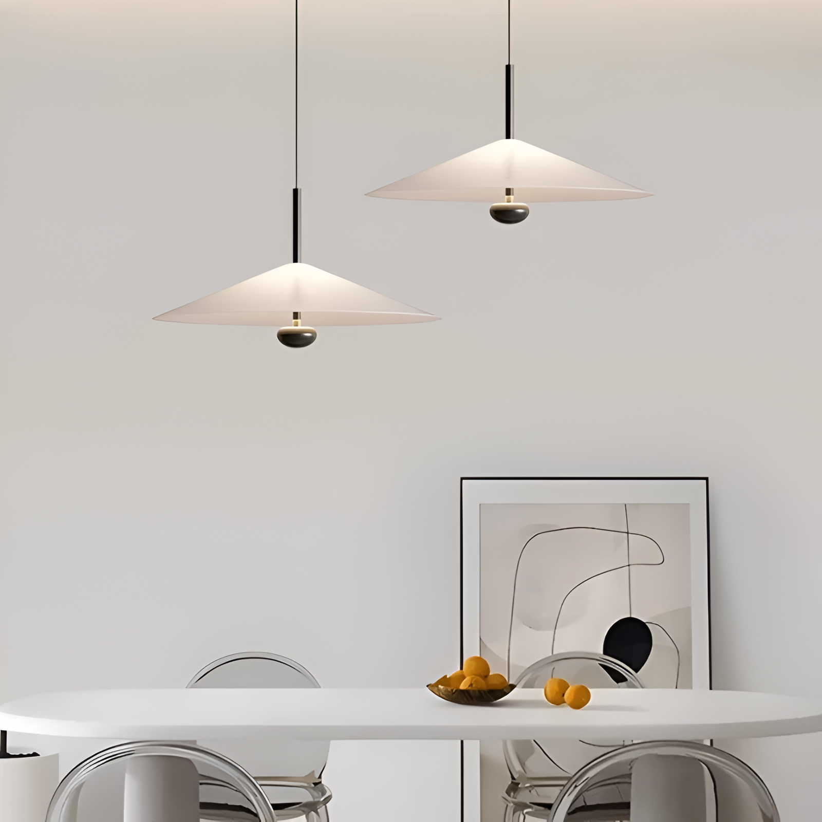 Ava Nordic Acrylic Cone Minimalist Pendant Light