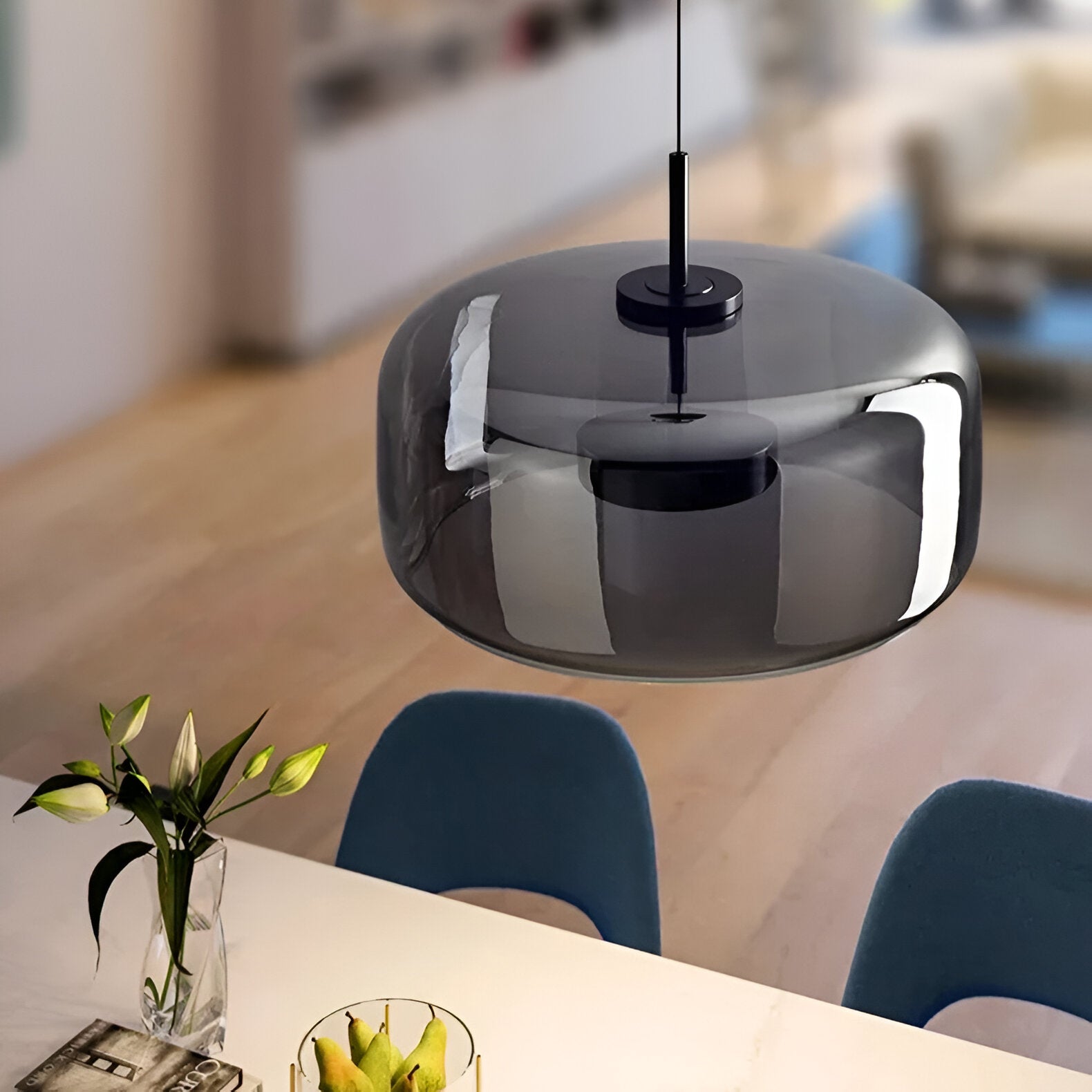 Retro Hailie Modern Glass LED Pendant Light