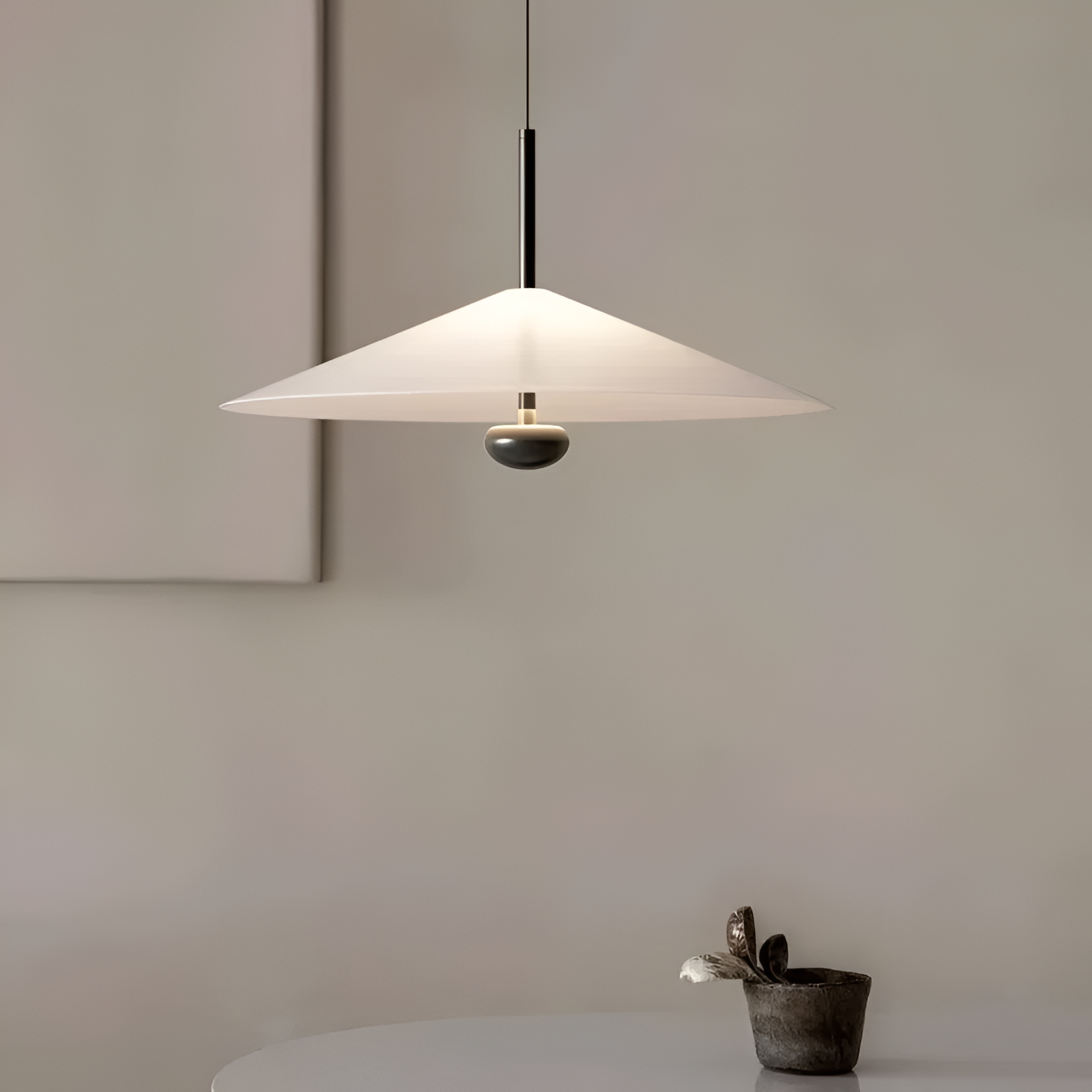 Ava Nordic Acrylic Cone Minimalist Pendant Light