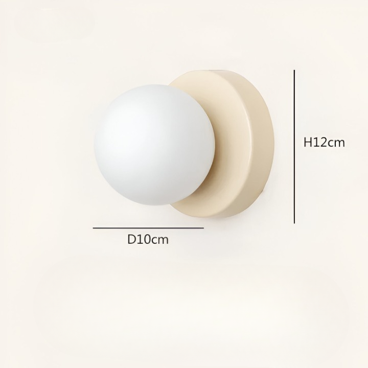 Nordic Rounded Minimalist LED Iron Wall Light