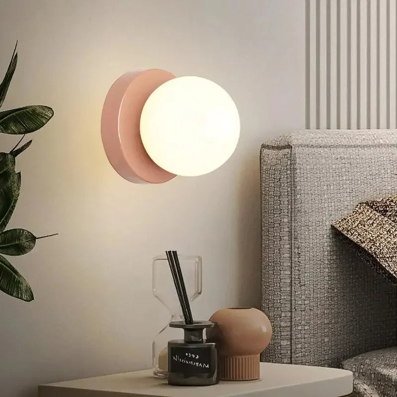 Nordic Rounded Minimalist LED Iron Wall Light