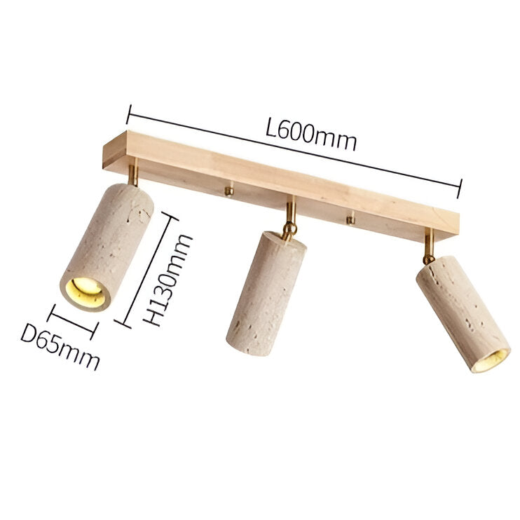 Travertin 3 Köpfe Deckenleuchten