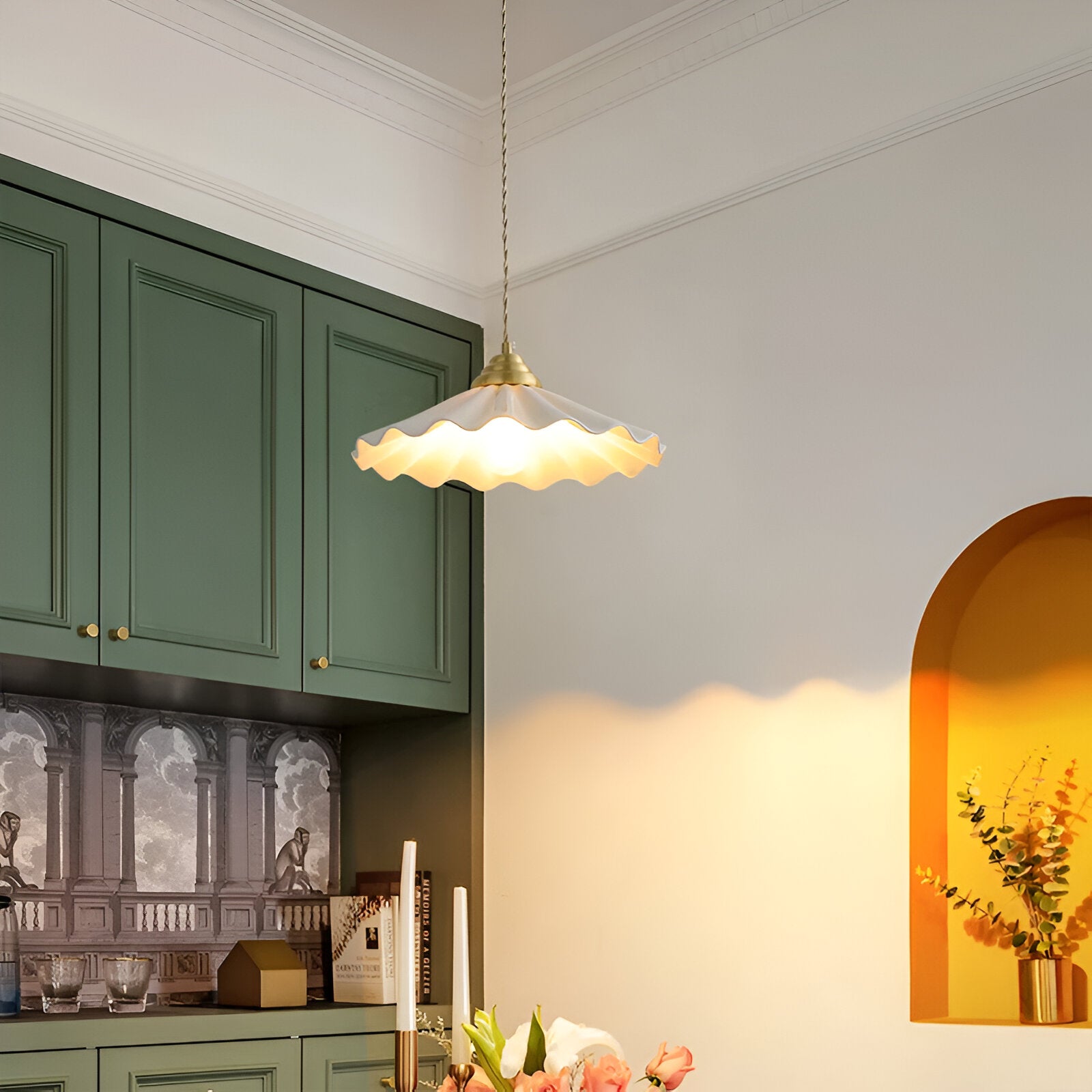 Island Light Harmony Japandi Ceramic Pendant Lamp