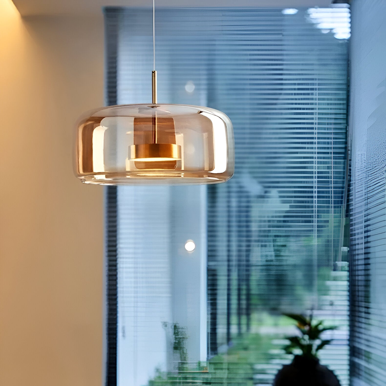 Retro Hailie Modern Glass LED Pendant Light