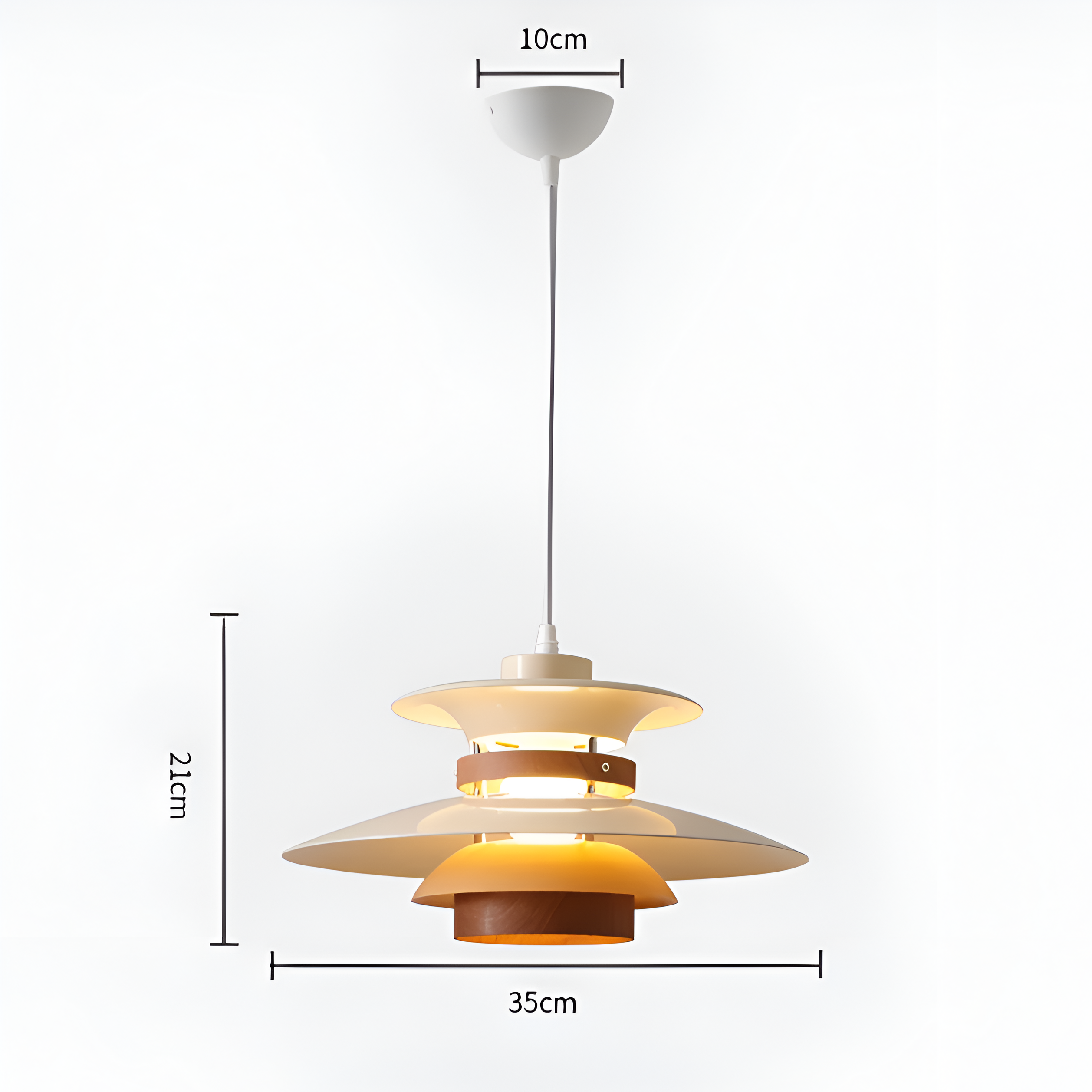 Aurora of Stillness Nordic Wood Japandi Pendant Light