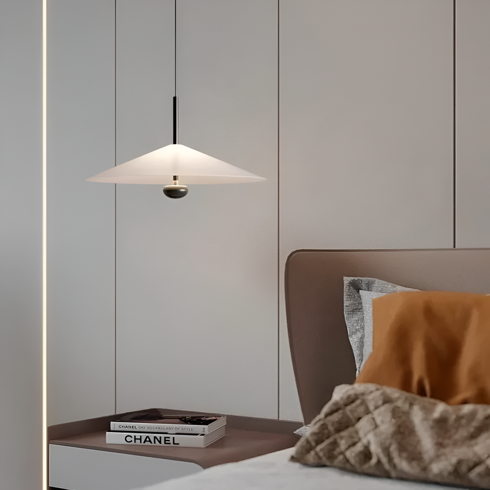 Ava Nordic Acrylic Cone Minimalist Pendant Light