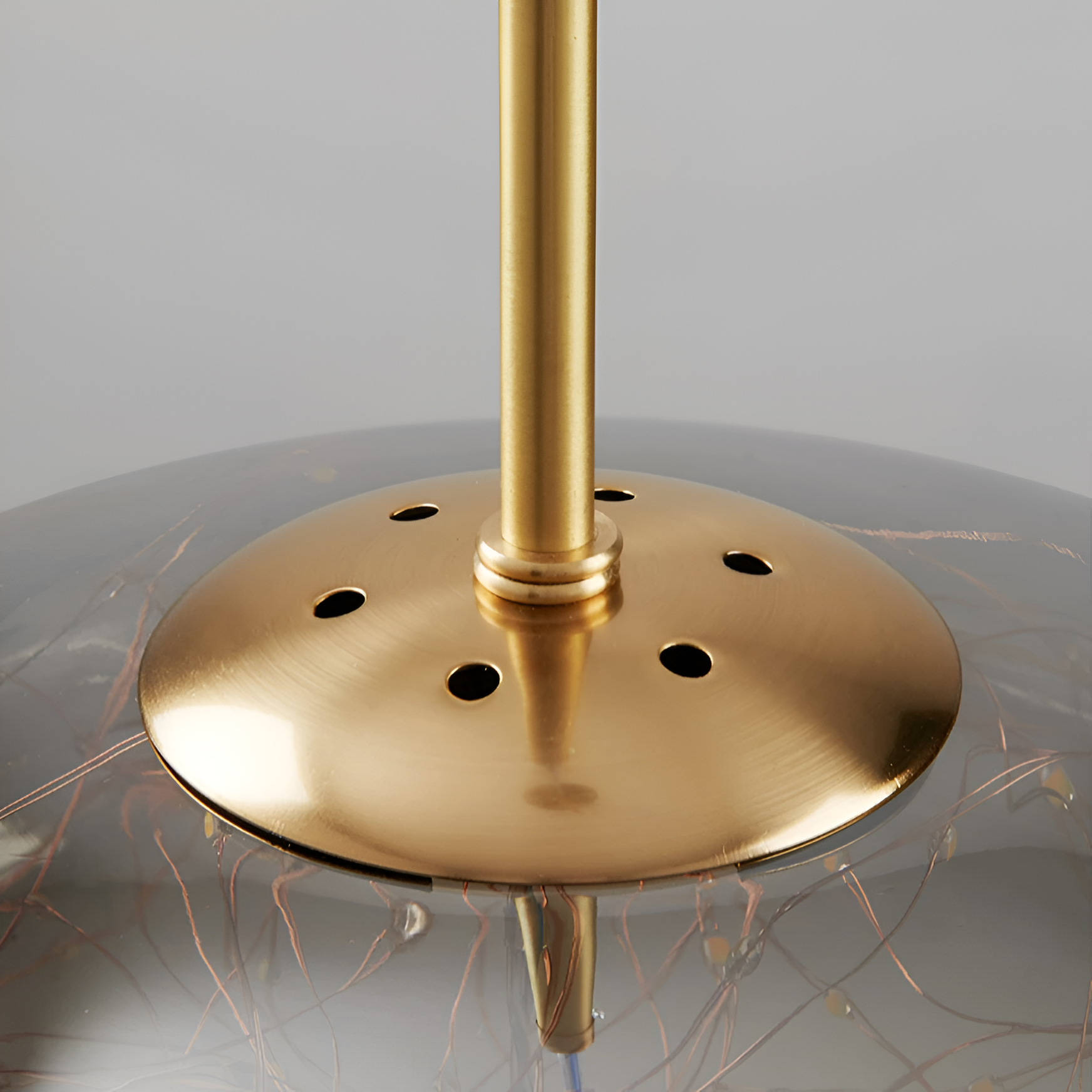 Lampe suspendue en verre moderne de luxe nordique