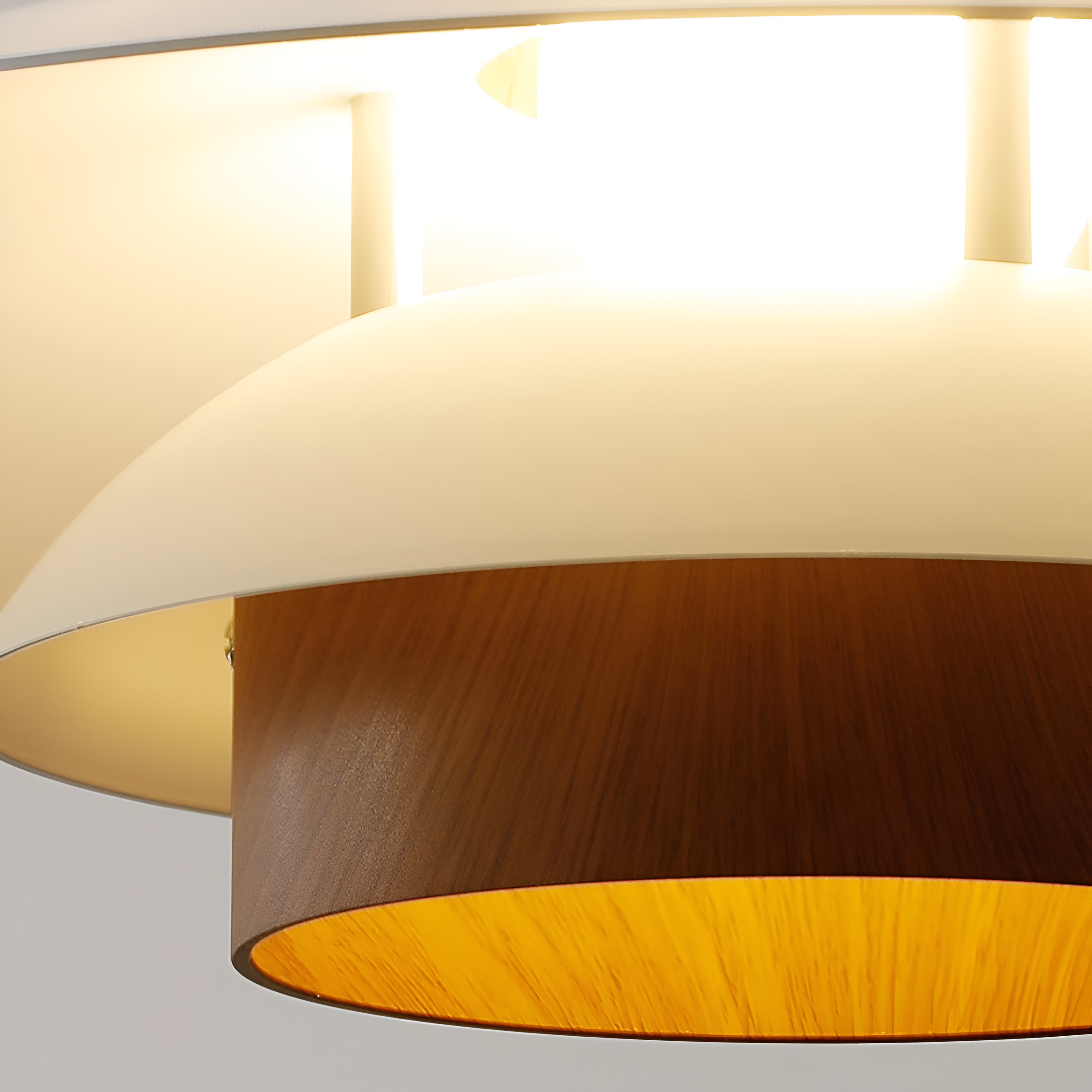 Aurora of Stillness Nordic Wood Japandi Pendant Light