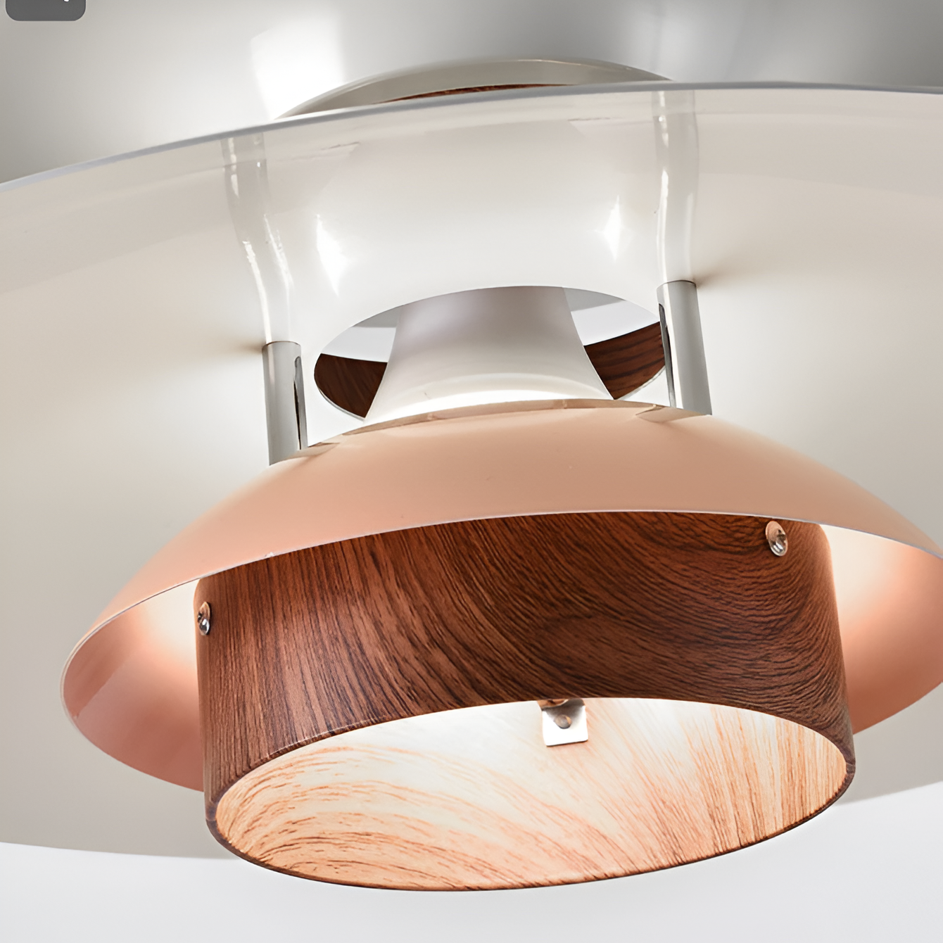 Aurora of Stillness Nordic Wood Japandi Pendant Light