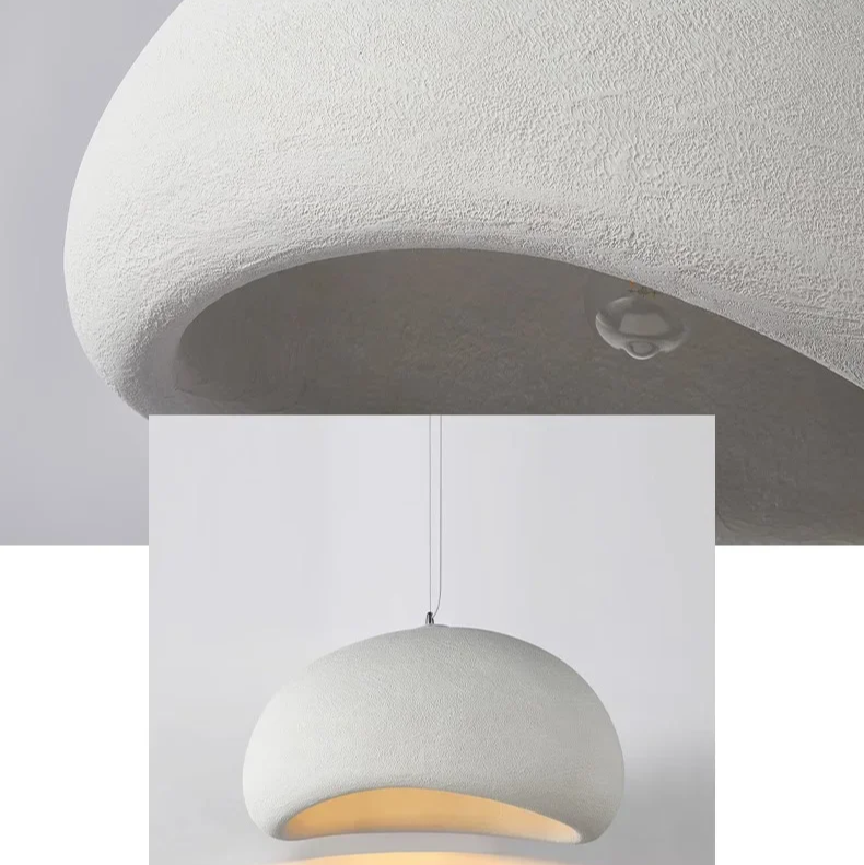 Nordic Wabi Sabi Fiberglass Pendant Light