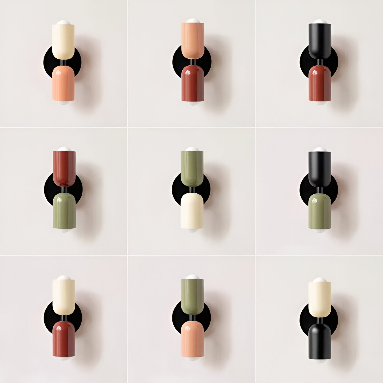 Nordic Colorful Double Head Iron Wall Light