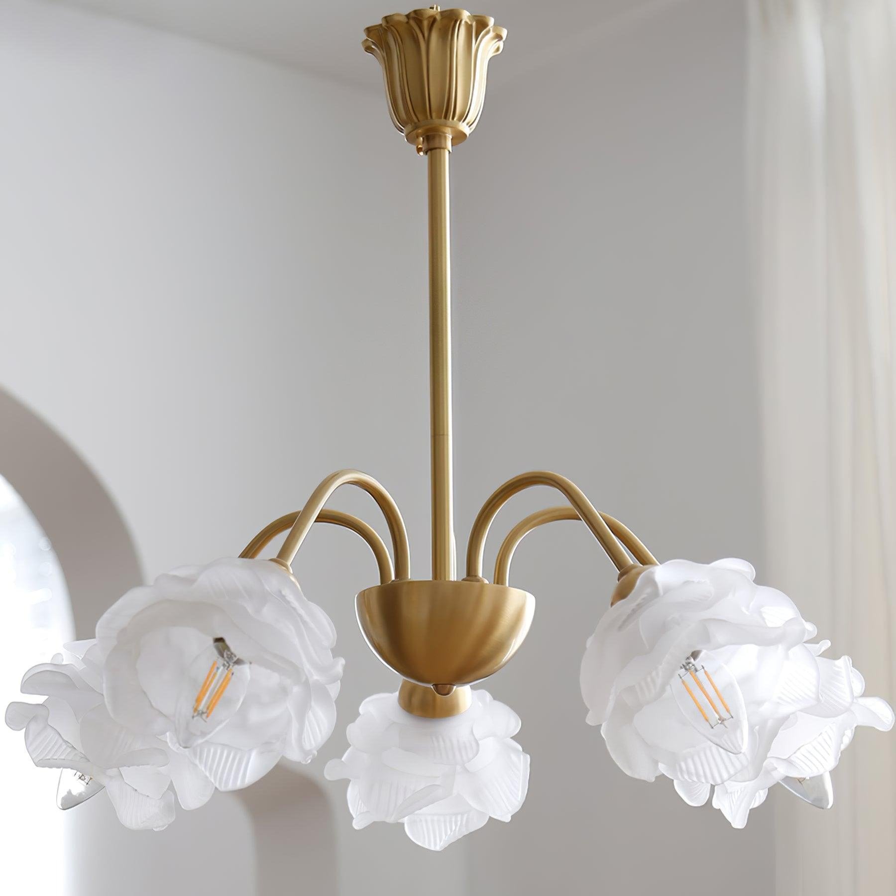 Luxurious Roses Pendant Light