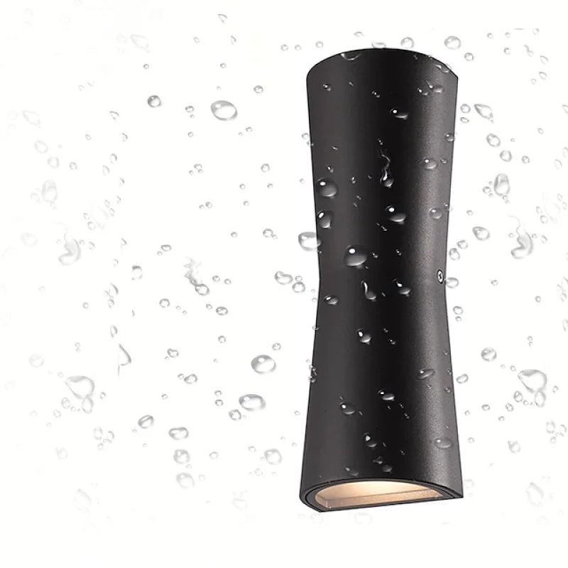 Minimalist Torch Metal Acrylic LED Outdoor Wall Lamp