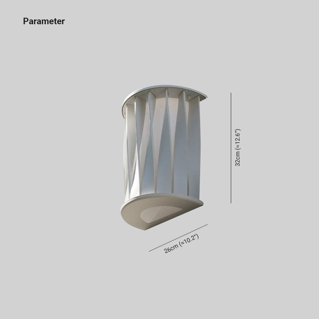 Semi-cylindrical Acrylic IP65 Waterproof Outdoor Wall Light