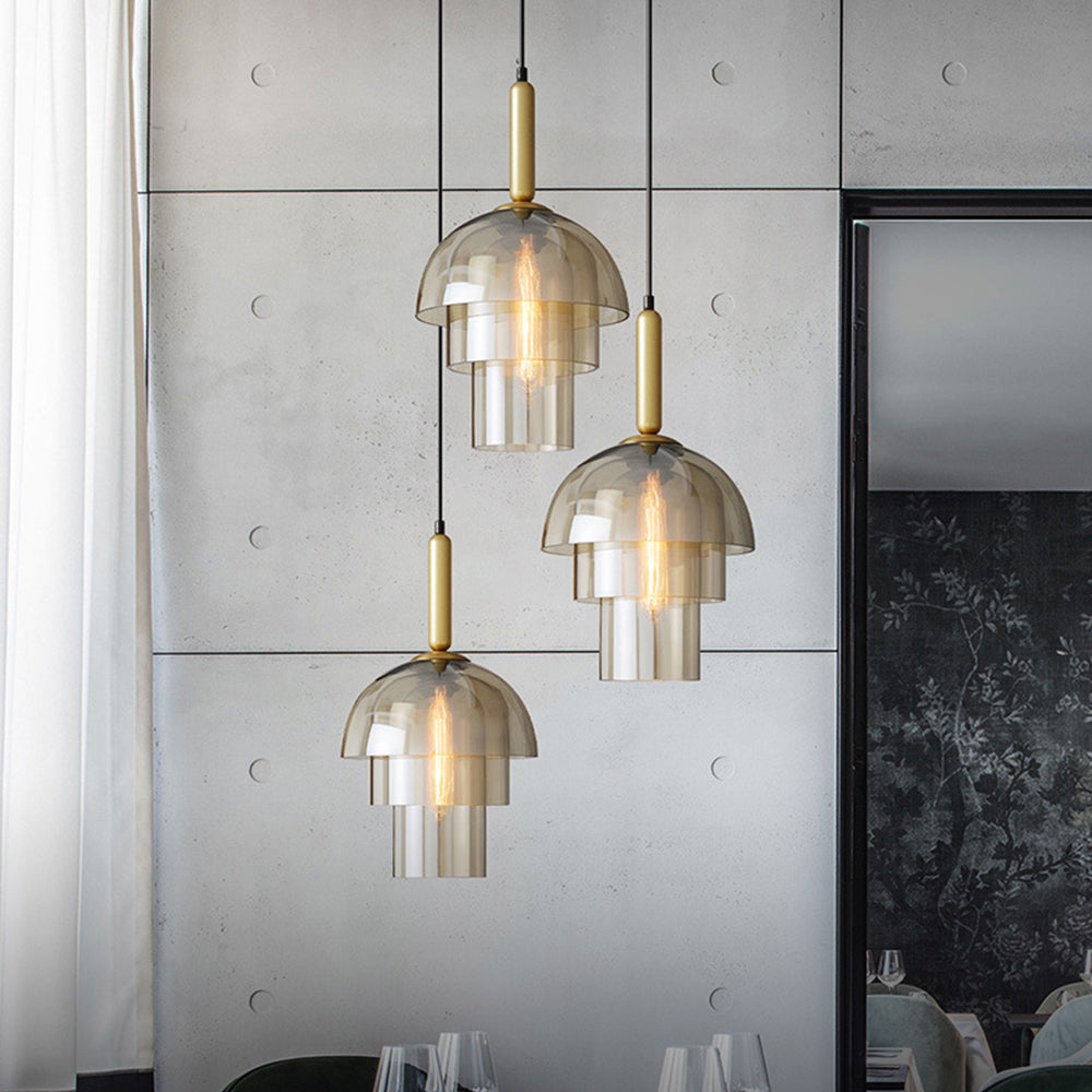 Clued Creative Minimalist Dome Glass Pendant Light