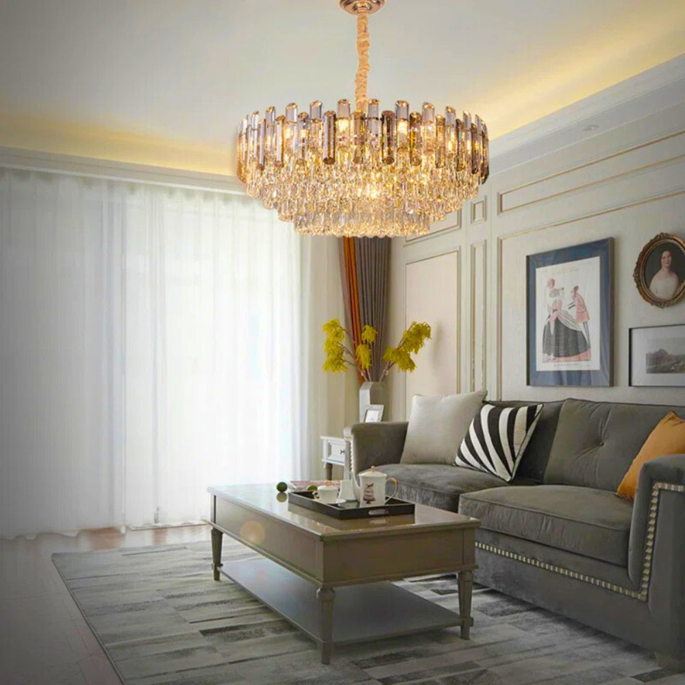 Nordic Crystal Tiered Chandelier