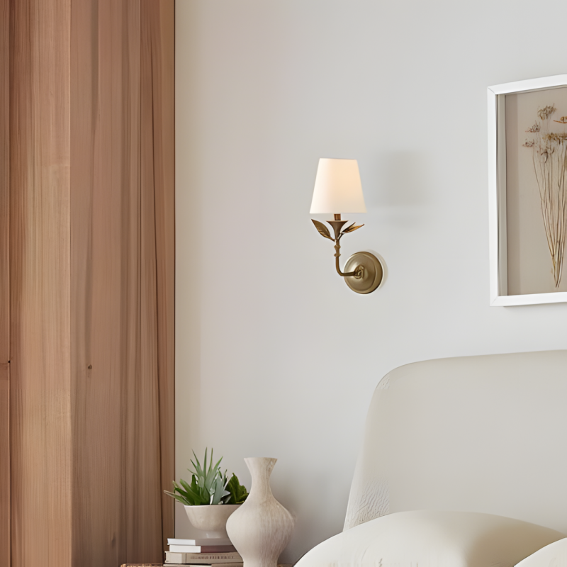 Antique Brass Rustic Forged Wall Light