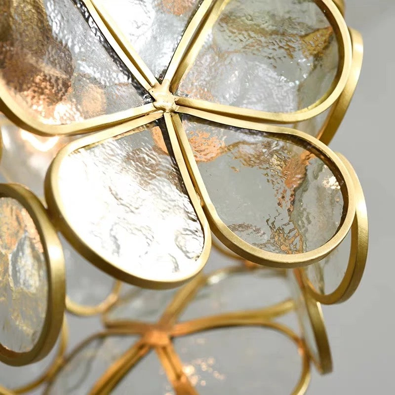 Blooming Nordic Flower Glass Pendant Light