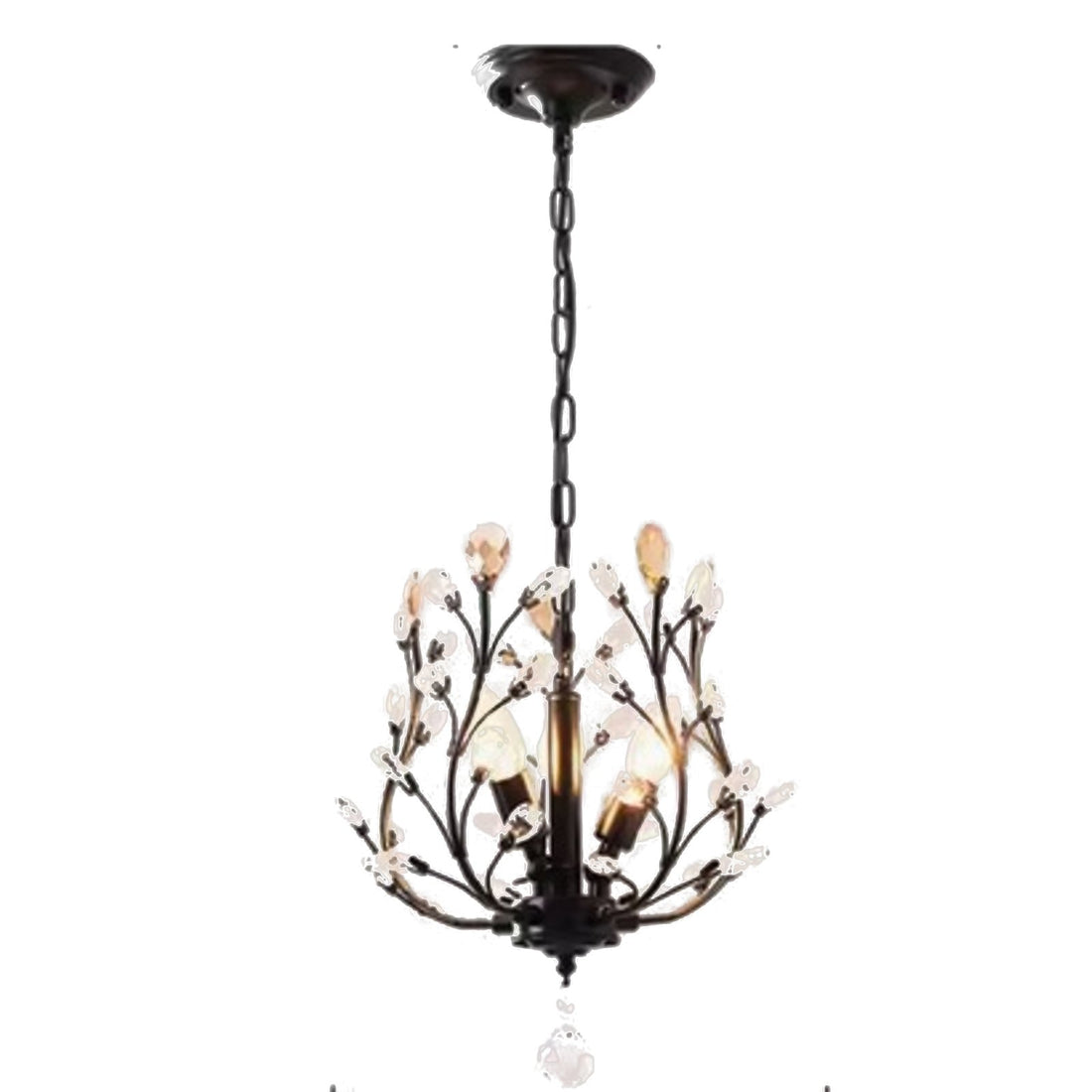 Ivy 3 light pendant in black