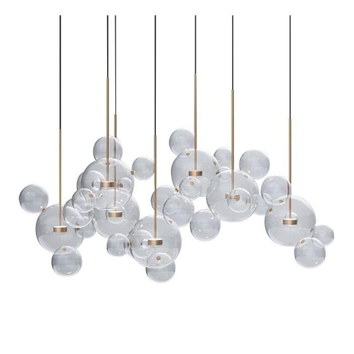 Aura Floating Nordic Bubble Glass Pendant Light