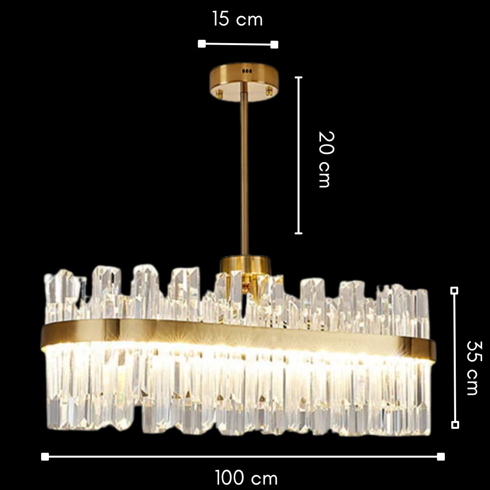 Squillo Nordic Glass Crystal Chandelier