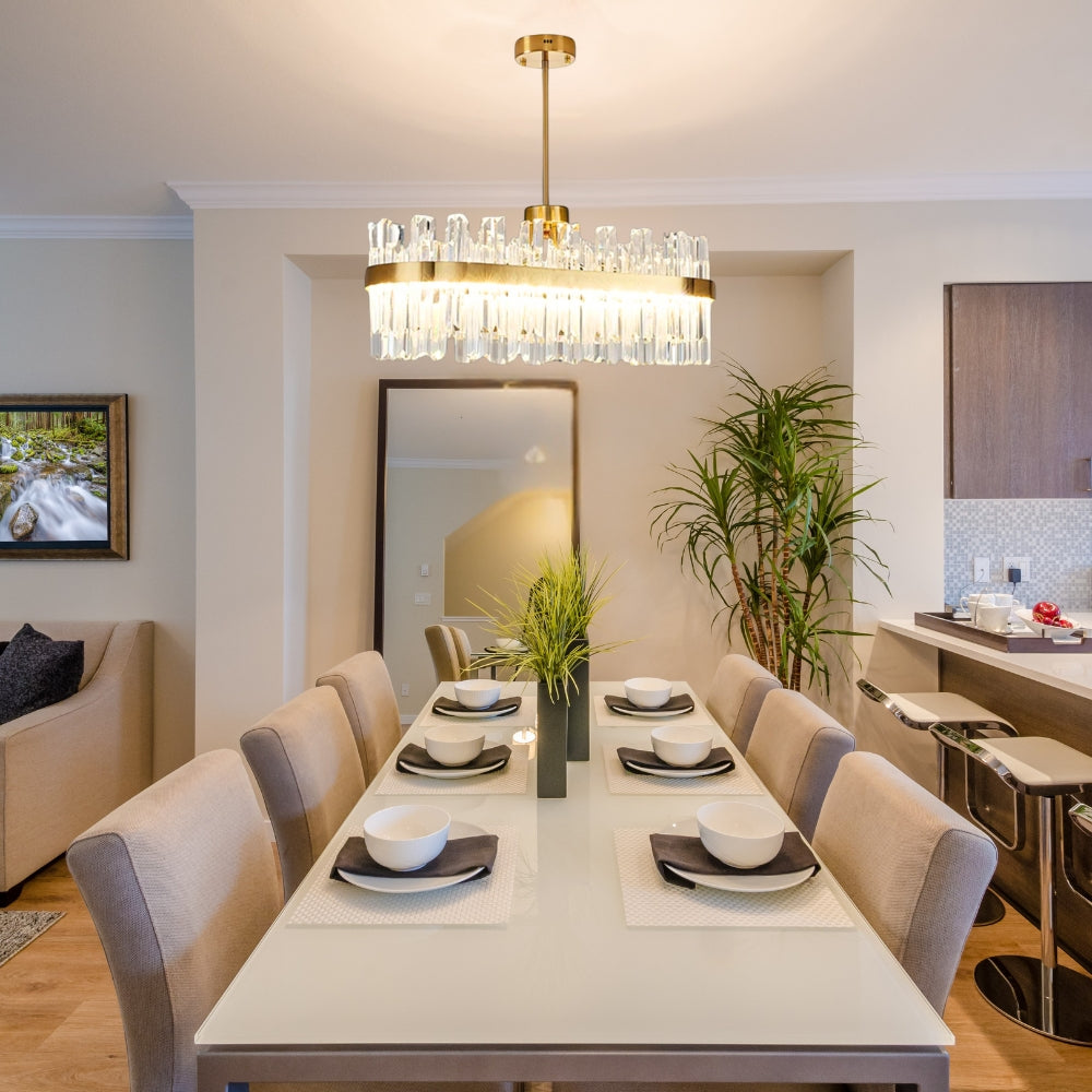 Squillo Nordic Glass Crystal Chandelier