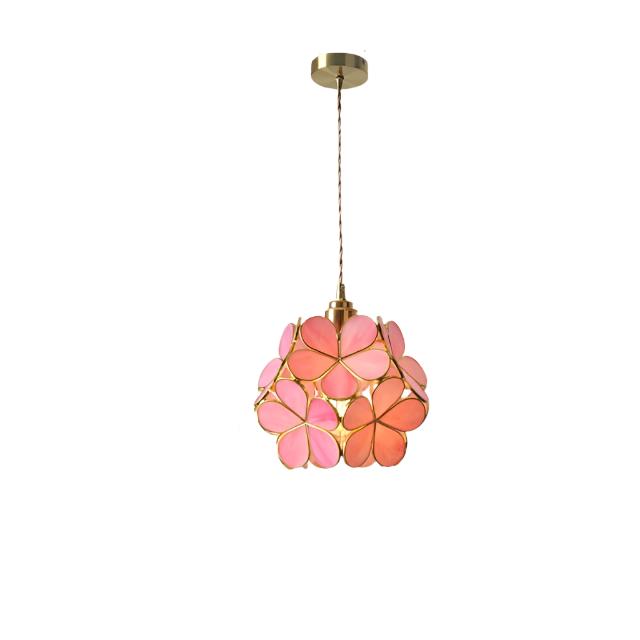Blooming Nordic Flower Glass Pendant Light