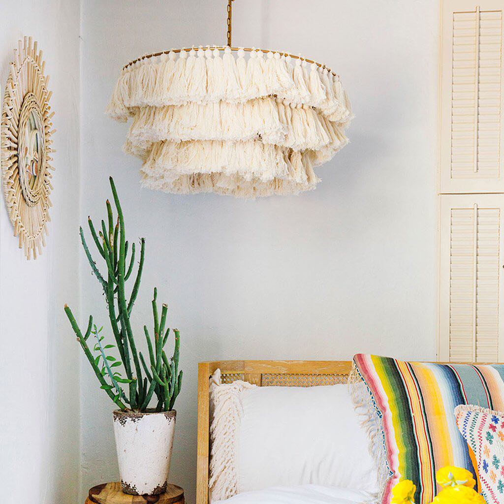 Fabric Tassel Bohemian chandelier Light