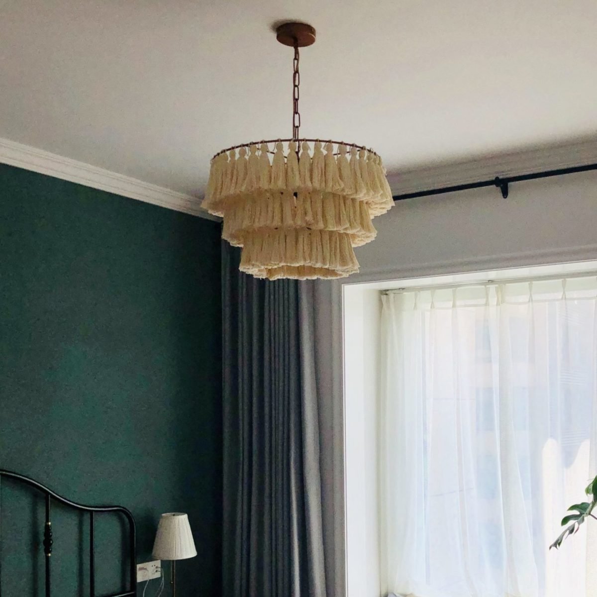 Fabric Tassel Bohemian chandelier Light