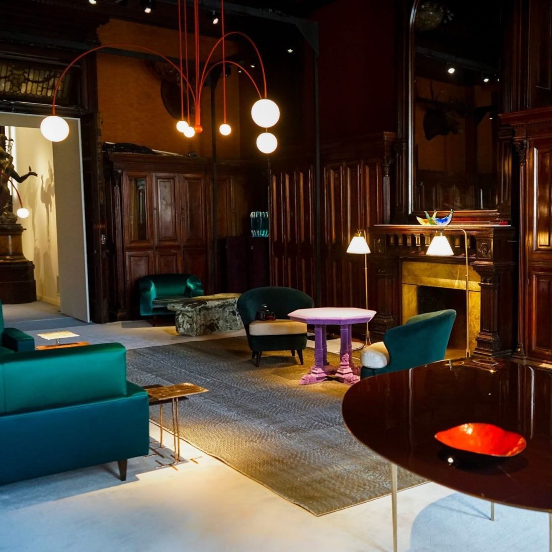 Nordic Gran Finale Nordic White Glass Metal Pendant Light