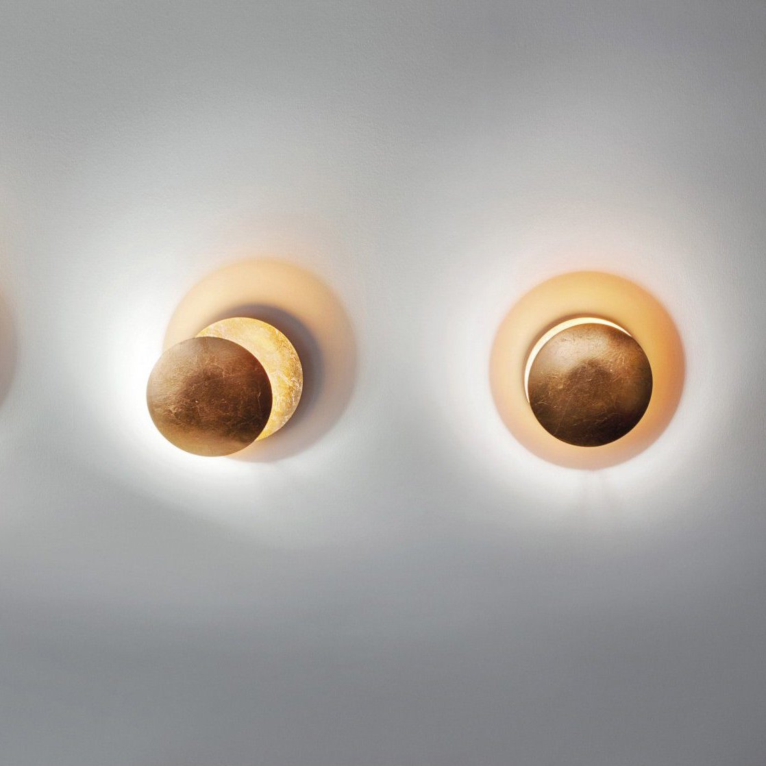 Round Circle Rotating Lederam Wall Light