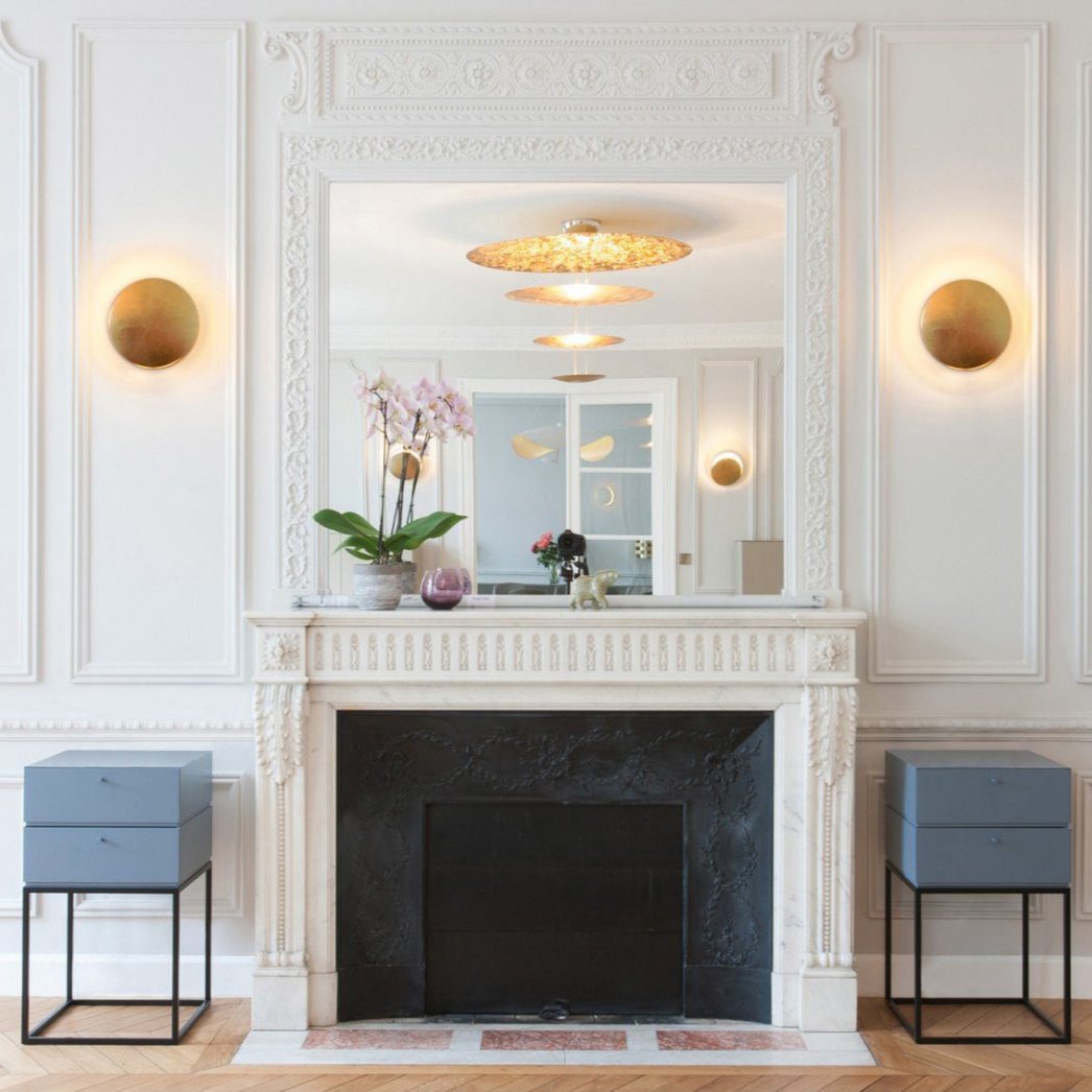 Round Circle Rotating Lederam Wall Light