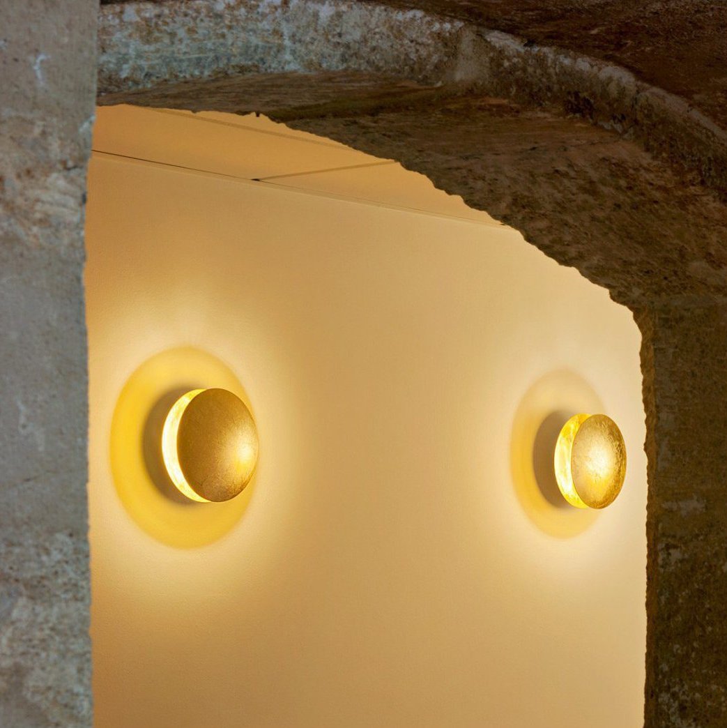 Round Circle Rotating Lederam Wall Light