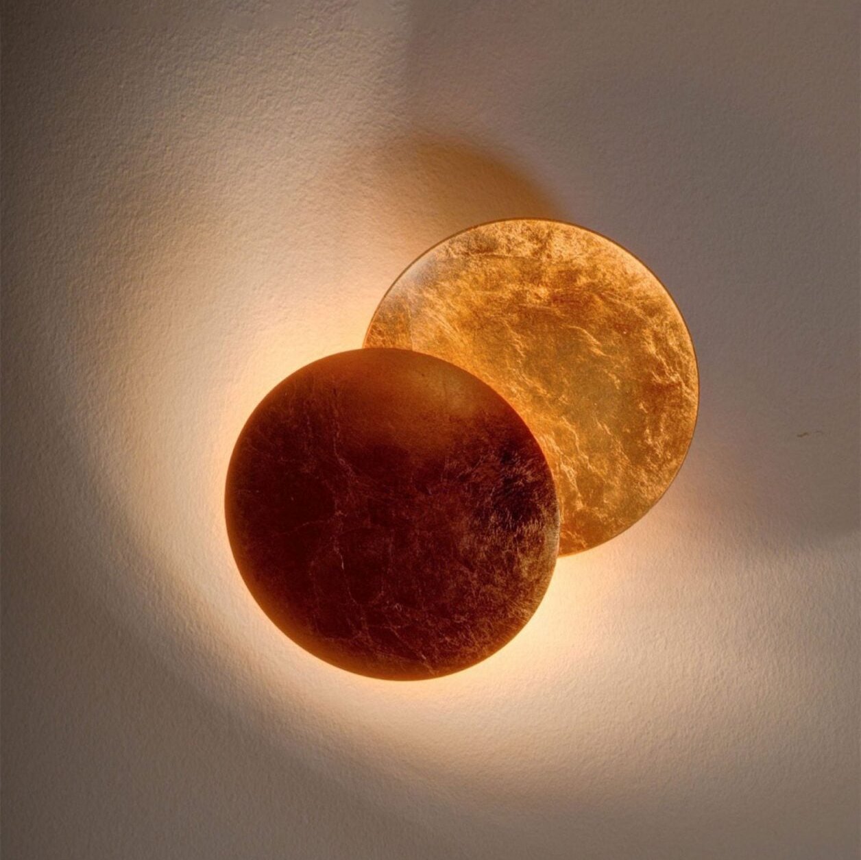 Round Circle Rotating Lederam Wall Light