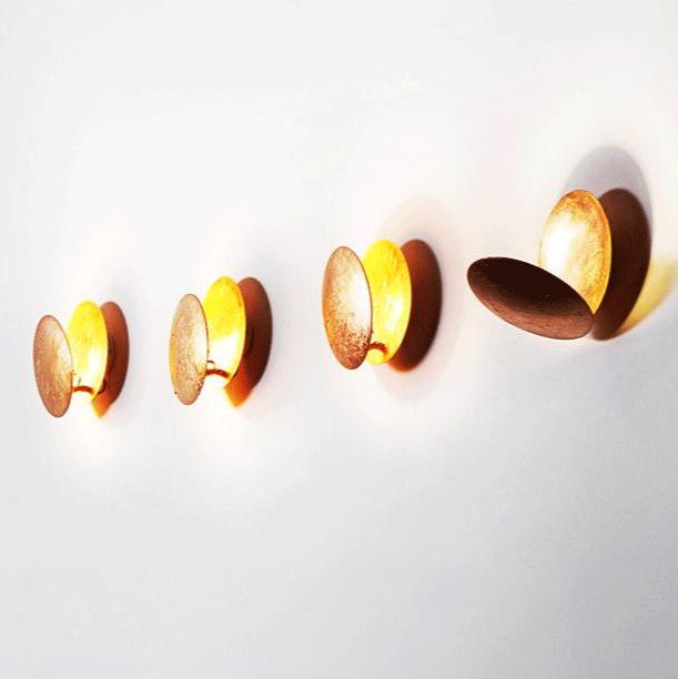 Round Circle Rotating Lederam Wall Light