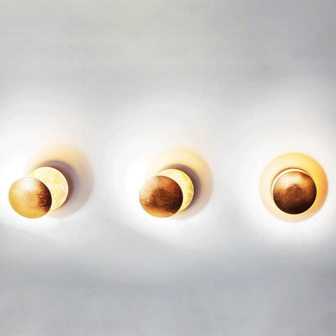 Round Circle Rotating Lederam Wall Light