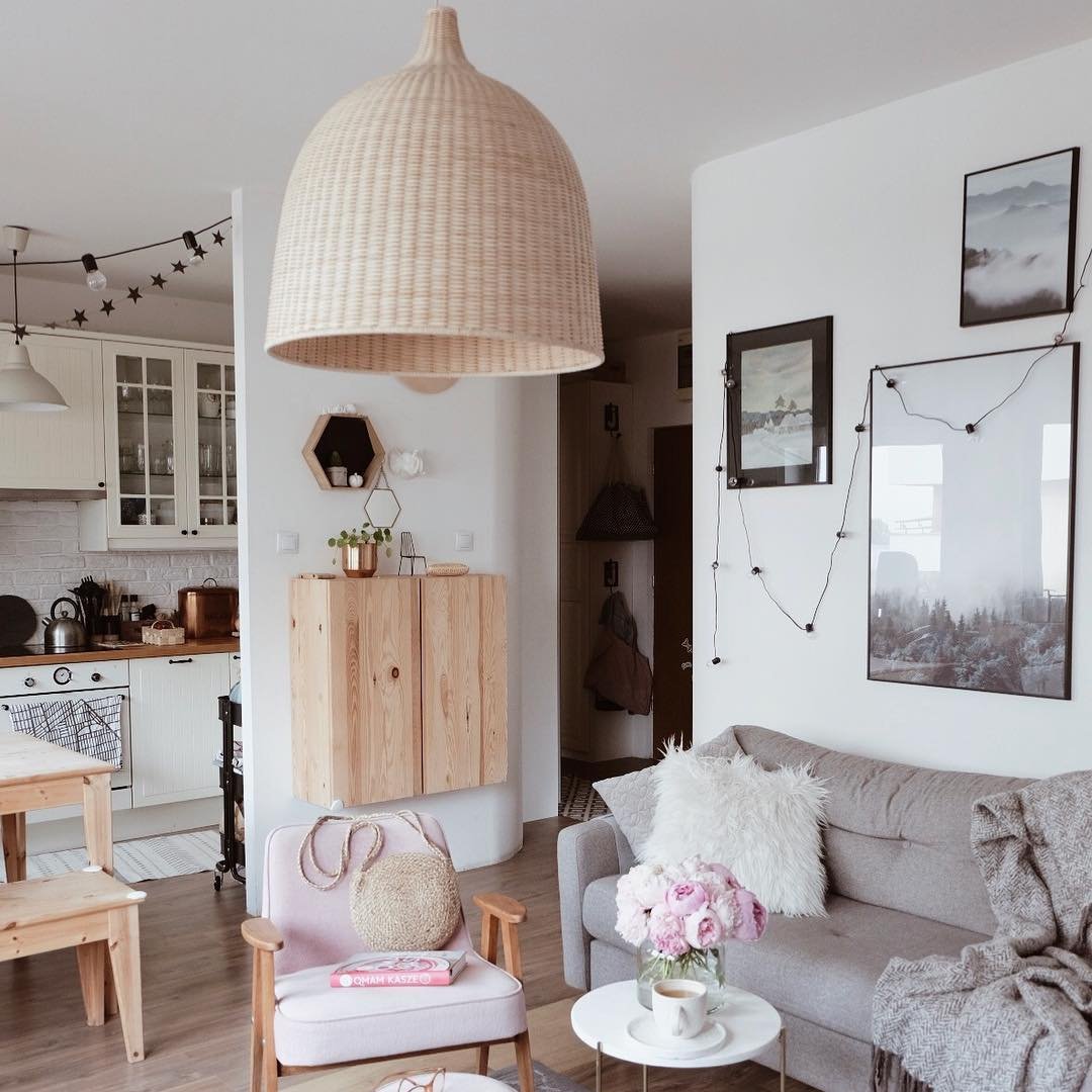 Nordic Rustic Rattan Pendant Light