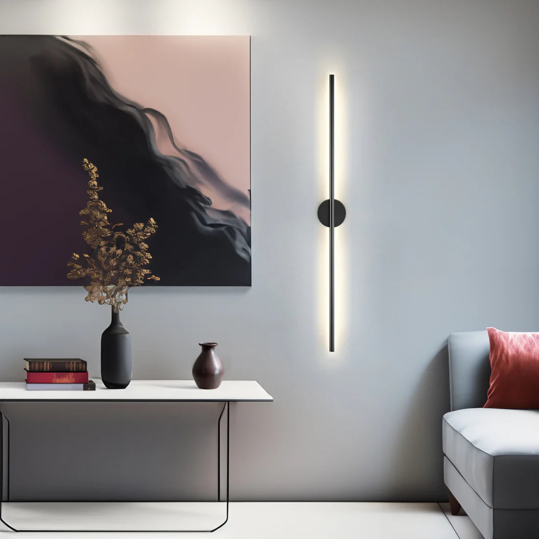 Modern Black Aluminum Wall Light
