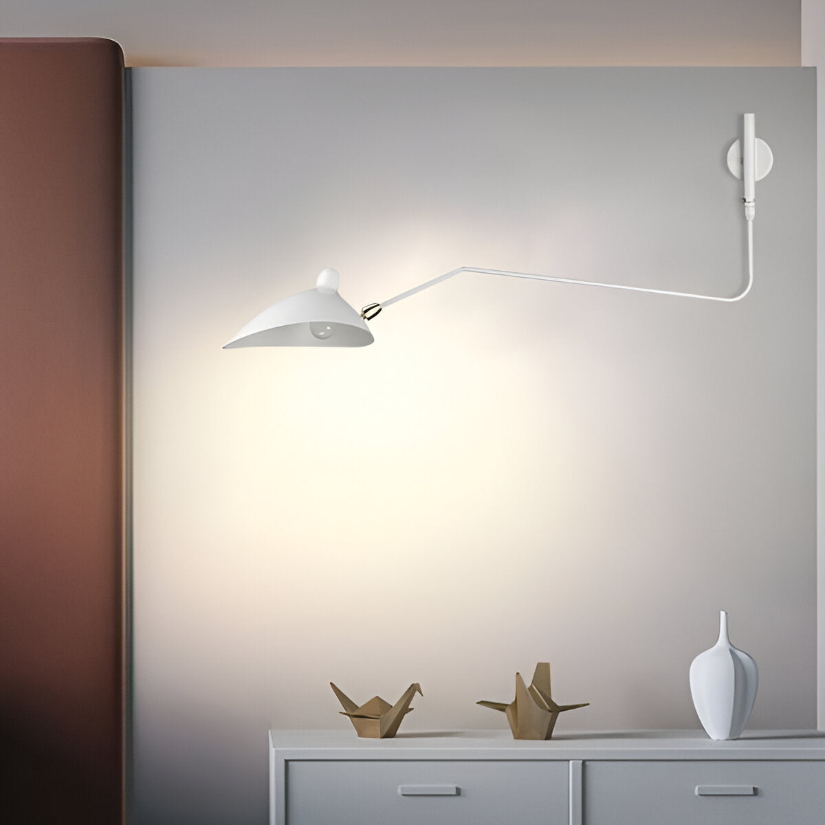 Duckbill Adjustable Bedside Arm Wall Light