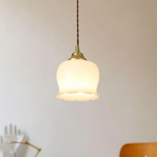 Retro Cream Lily of the Valley Flower Light