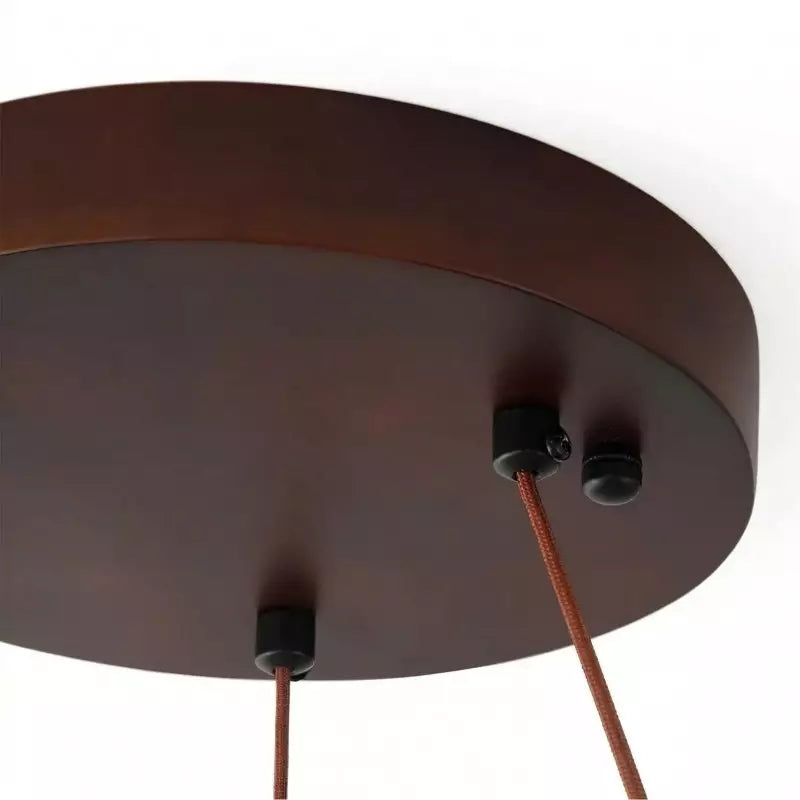 Aris Ring Modern Travertine Pendant Light