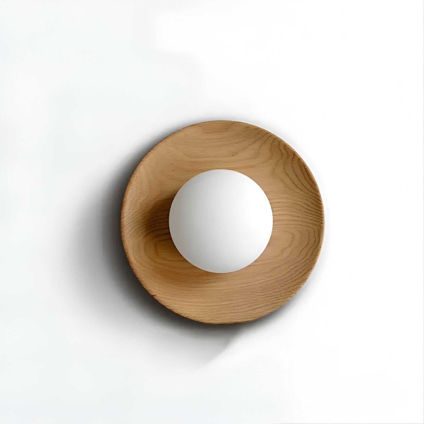 Nordic Minimalist Natural Wood LED Wall Light