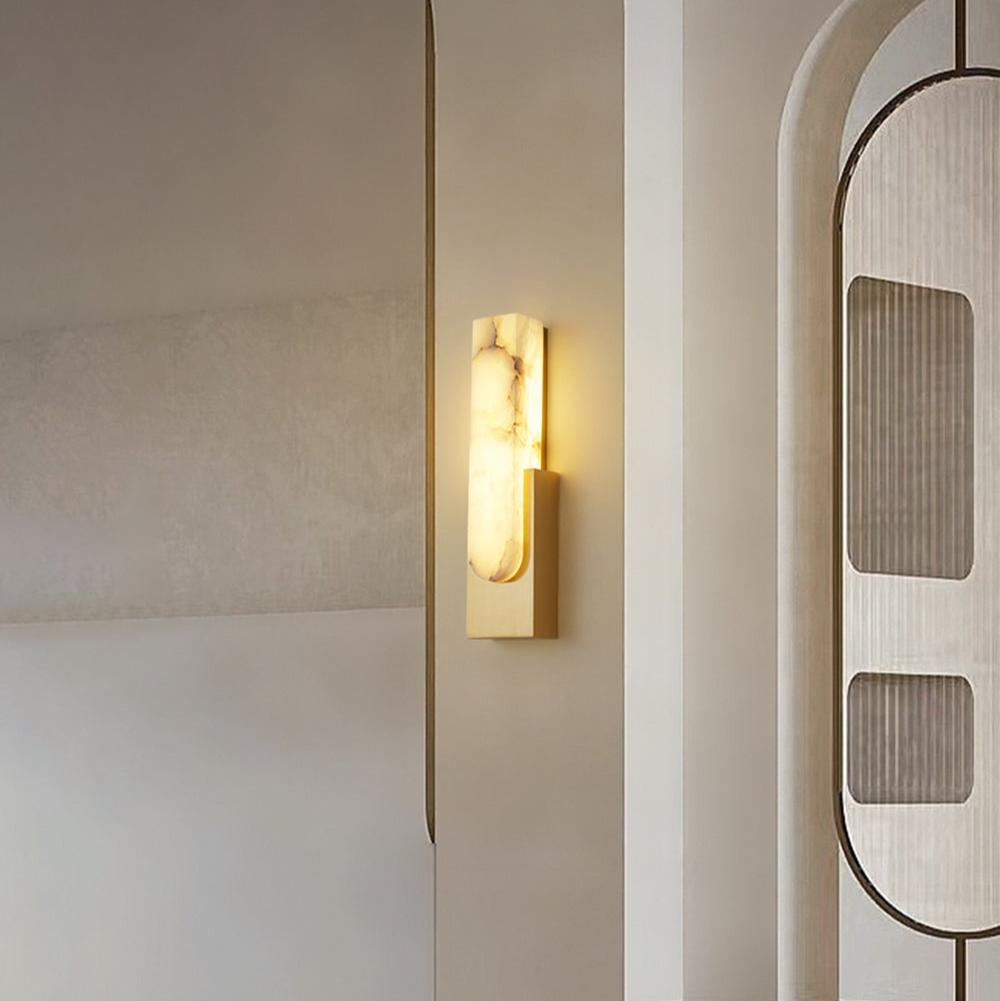 Agatha Artificial Alabaster LED Wall Lamp